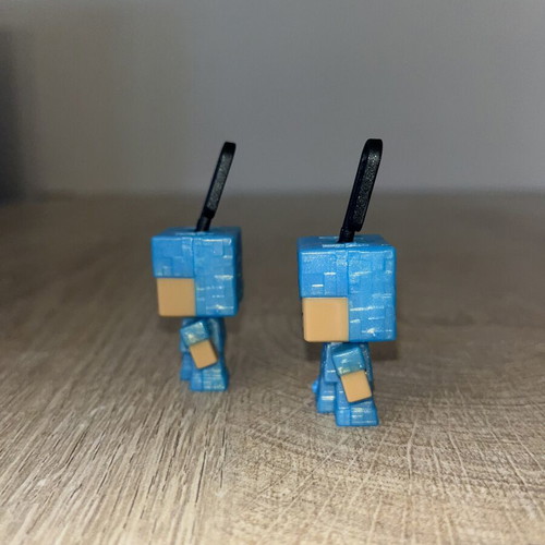 Minecraft Steve diamond armor figures pack of 2 like new