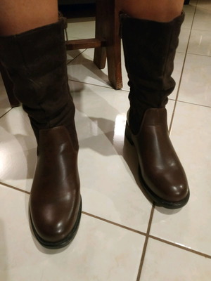 Μποτάκια καφέ Νο 37 αφόρετα