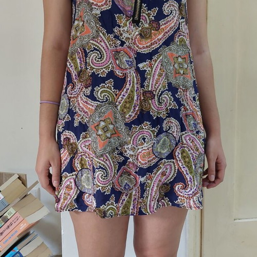 mini dress with zipper