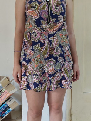 mini dress with zipper