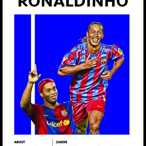 Ronaldinho Poster 50x70 New