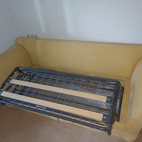 Sofa bed used, comfortable double