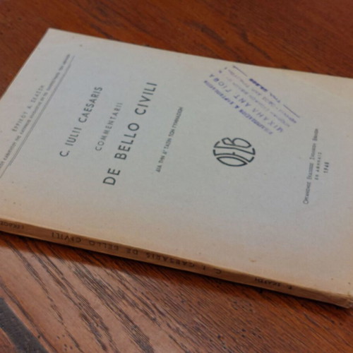 C. Julii Caesaris Comentarii De Bello Civili used, 1948 school textbook