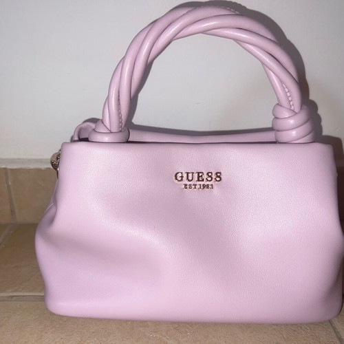 Guess Sansa Top Handle Crossbody pink shoulder bag new
