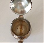 Τσαγιέρα με ποδαράκια Silver Plate Vintage #00502