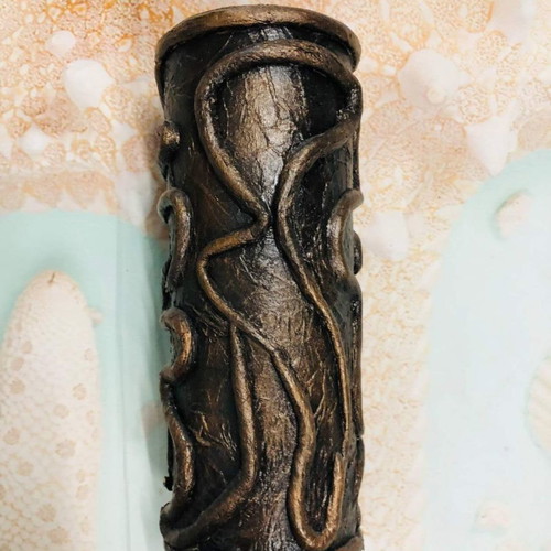 Decorative pigskin cup for office new, 6x14 cm