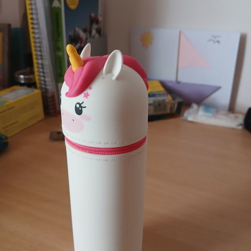 Legami silicone unicorn pencil case like new