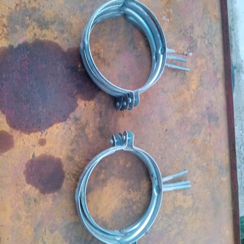 PVC pipe clamps supports Φ125 set of 6 new