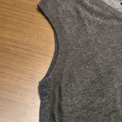 Tommy Hilfiger cotton cashmere sweater vest grey medium like new