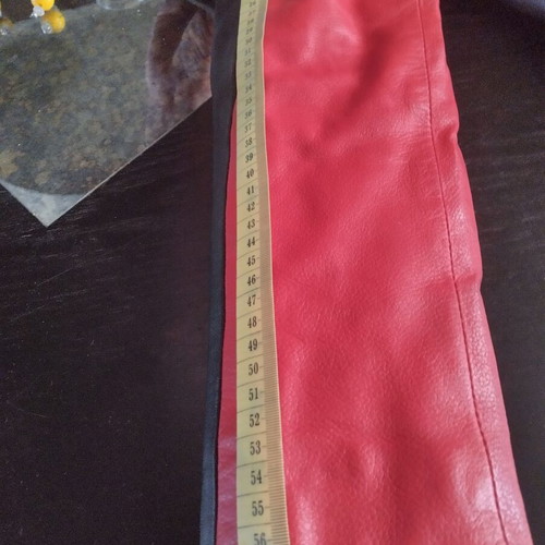 Ferrari jacket, genuine leather, red and white, teen size