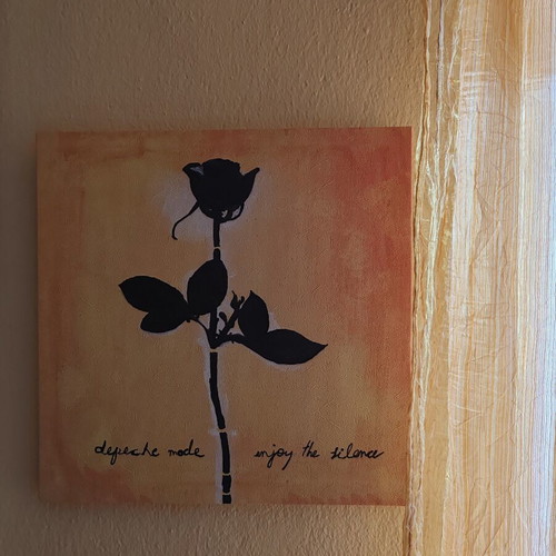 Depeche Mode Enjoy the Silence framed canvas 40x40 cm like new