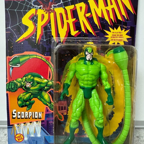 Scorpion Marvel Spider-Man The Animated Series Toy Biz new 1994