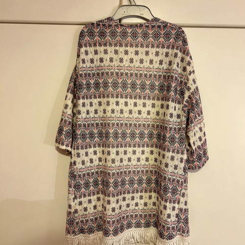 Bershka poncho used, size S, multicolor