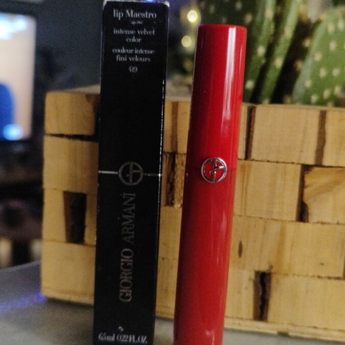 Armani Lip Maestro Berry Red 419 new