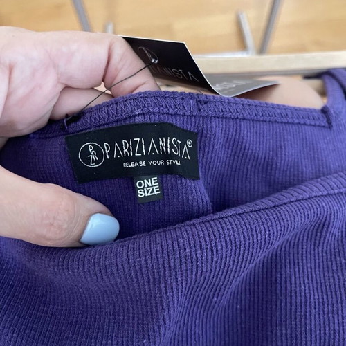 Parizianista women's t-shirt new, purple, one size