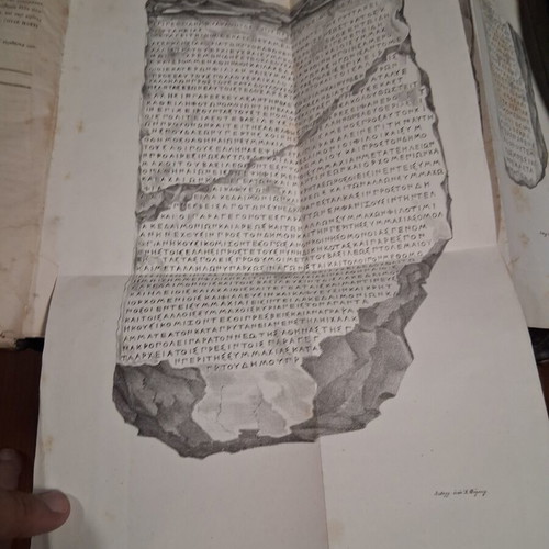 Archaeological Newspaper 1837 used with rare Acropolis engravings