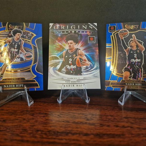 Panini Euroleague Select & Origins Paris Basketball Nadir Hifi pack of 3 cards new