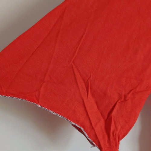 Gallery summer blouse Large like new, coral with silver design