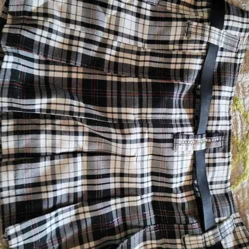 Paranoia Mini Skirt Like New, Checked Black and White