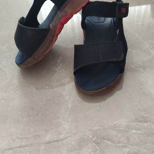 Sandals with working lights used, size 27, blue and red