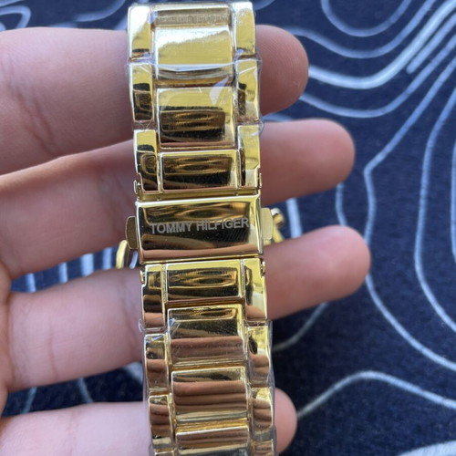 Tommy Hilfiger men's watch gold color new
