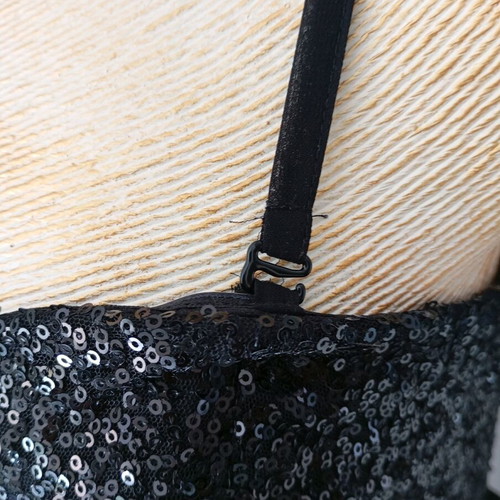 GinaTricot women's strapless evening dress like new, size S black