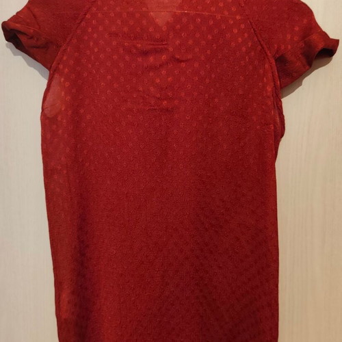 Ale semi-transparent shirt new, burgundy color, size small