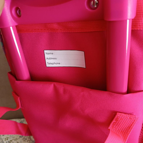 Polo Junior Los Ninos School Trolley Bag new, pink purple 25x16x34cm