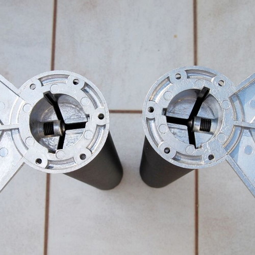 Adjustable metal table legs VOGIATZOGLU like new, set of 2