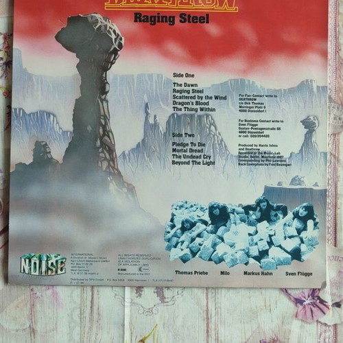 Deathrow Raging Steel album like new, metal