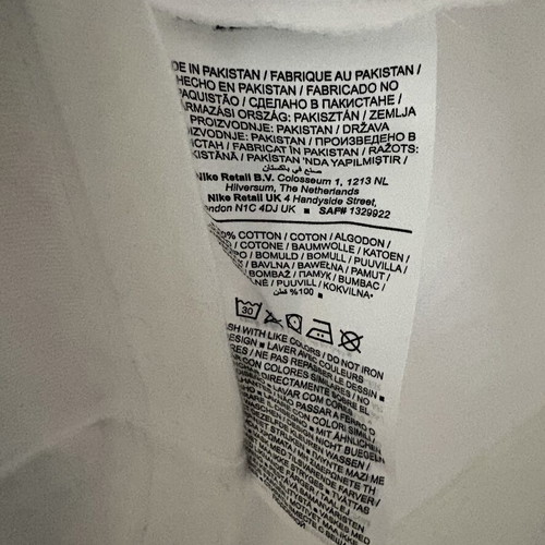Nike T-shirt new, men's size M, white cotton