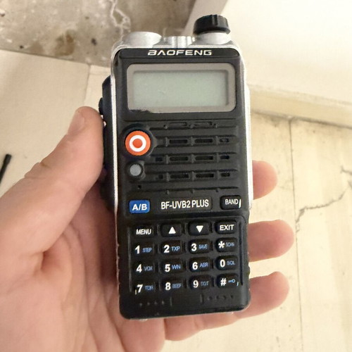 Baofeng BF-UVB2 Plus wireless communication device used