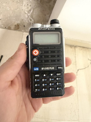 Baofeng BF-UVB2 Plus wireless communication device used