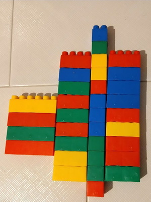 Τουβλάκια σαν καινούργια, σετ 34 τεμαχίων