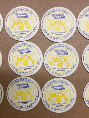 POG, Slammer, Milk caps used, pack of 12, Haleakala Diary