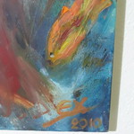 Fantasy Art Mermaid oil painting on canvas 50x40 cm handmade