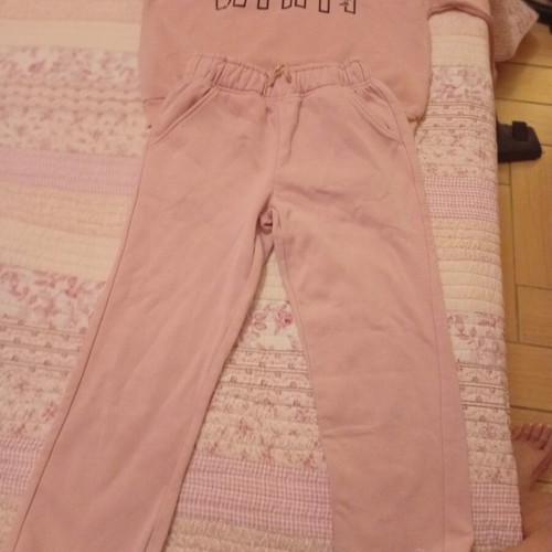 Girls' sportswear set like new, pink, sizes 134-140 cm