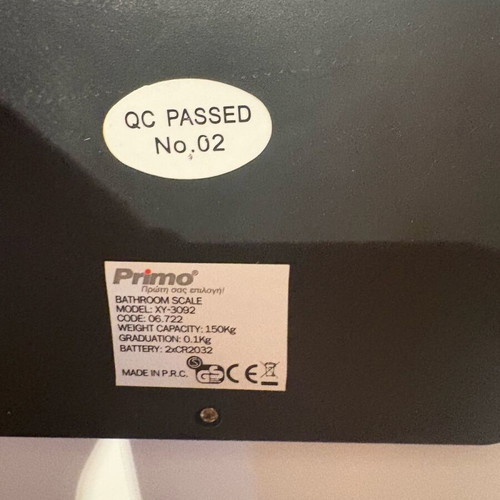 Bathroom scale PRIMO like new, model XY-3092