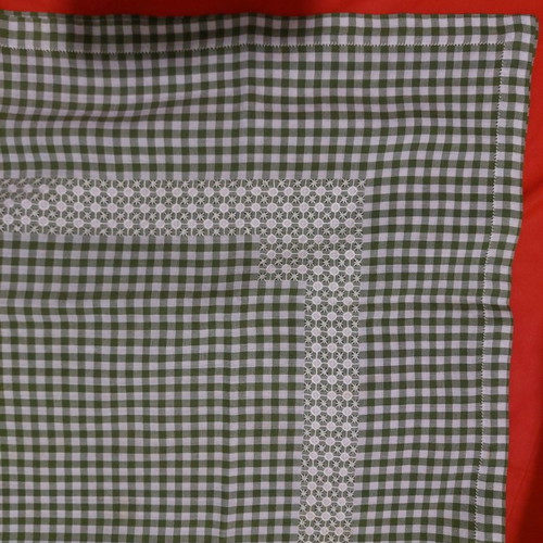 Woven tablecloths used, pack of 2 square 1.20x1.20cm