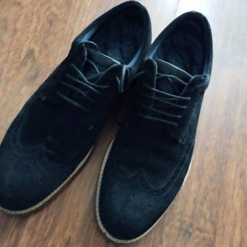 Ted Baker men's leather suede dress shoes blue, like new
