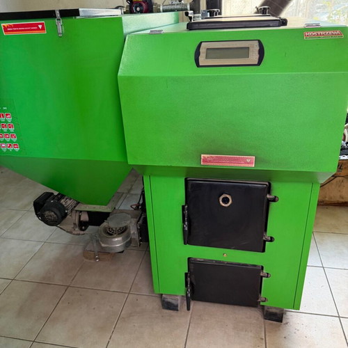 Pellet Boiler like new with external temperature control and hot water mechanism