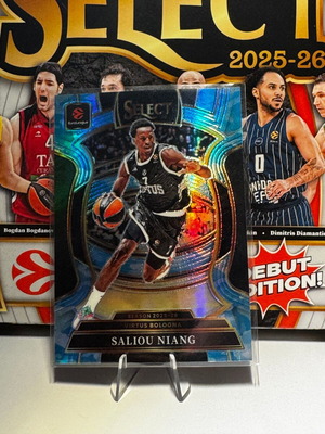 2025-26 Panini Select Euroleague Saliou Niang #58 Blue Camo card new