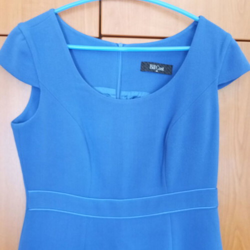 Winter dress blue Bill Cost size M like new