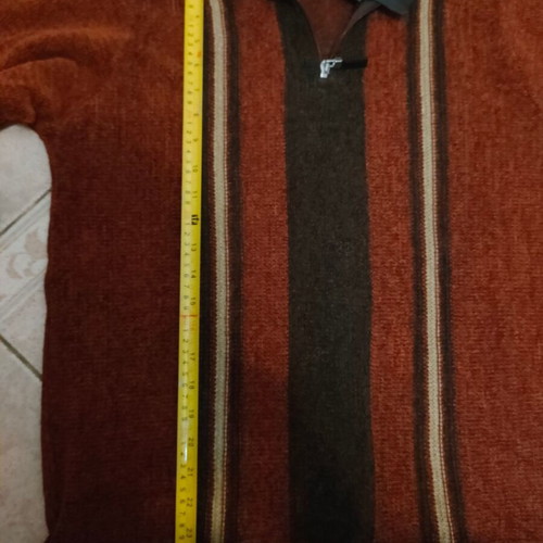 Men's sweater new, soft chenille, black multicolor, sizes M L