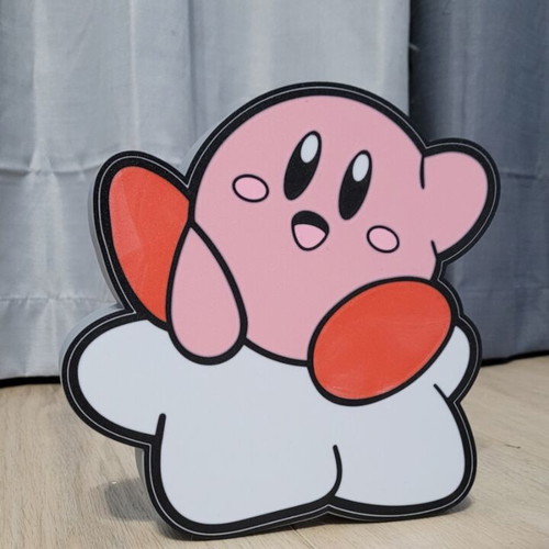 Kirby lamp like new, USB powered with switch, 20x21cm