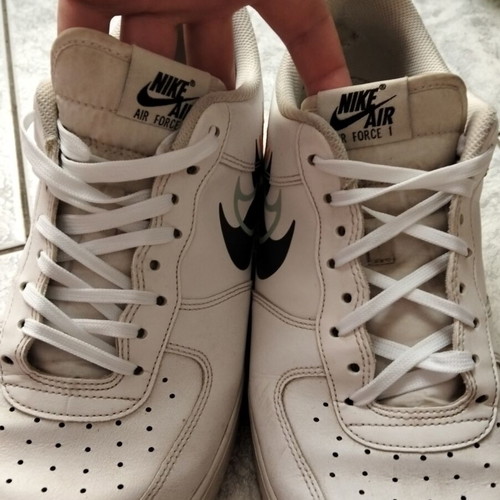 Nike AirForce shoes, size 45, white