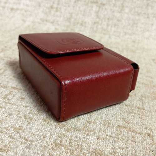 Leather luxury case for cigarette pack new, handmade brown vintage with box