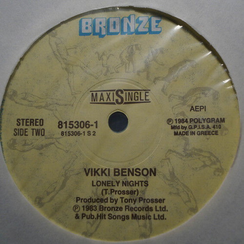 Vikki Benson Easy Love vinyl record used, electronic