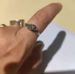 Silver rose ring new, unused