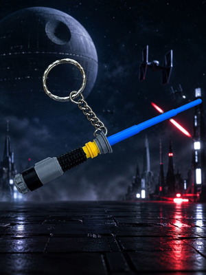 3D printed lightsaber keychain like new, customizable colors